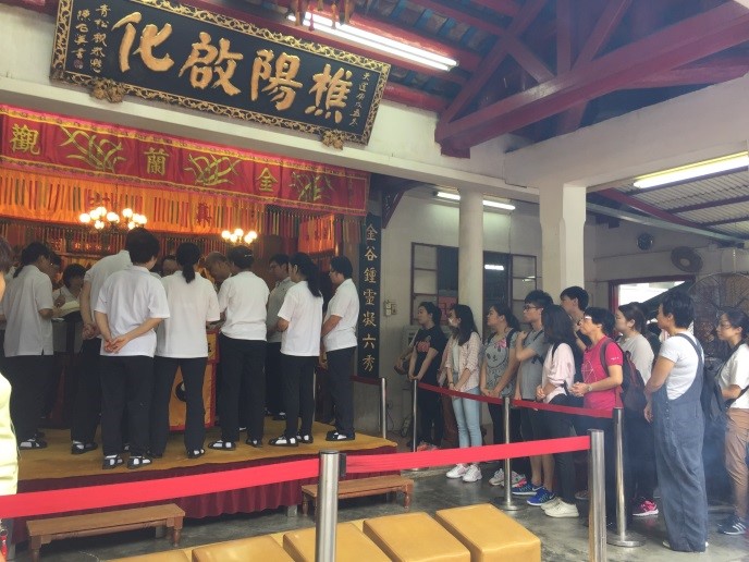  香港中文大學道教文化研究中心於2017年來訪本觀與乩部人員作交流